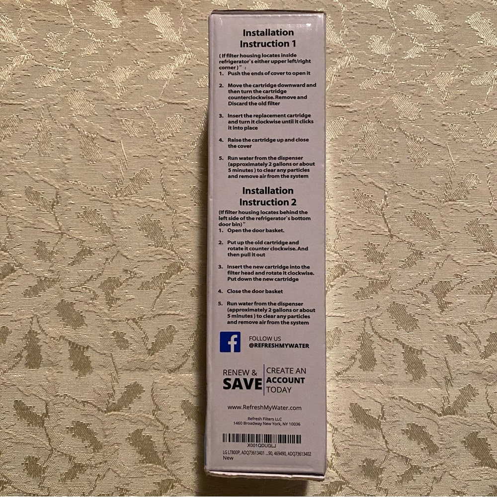 Refresh Refrigerator Water Filter Replacement Filter R-9490 - Picture 4 of 4